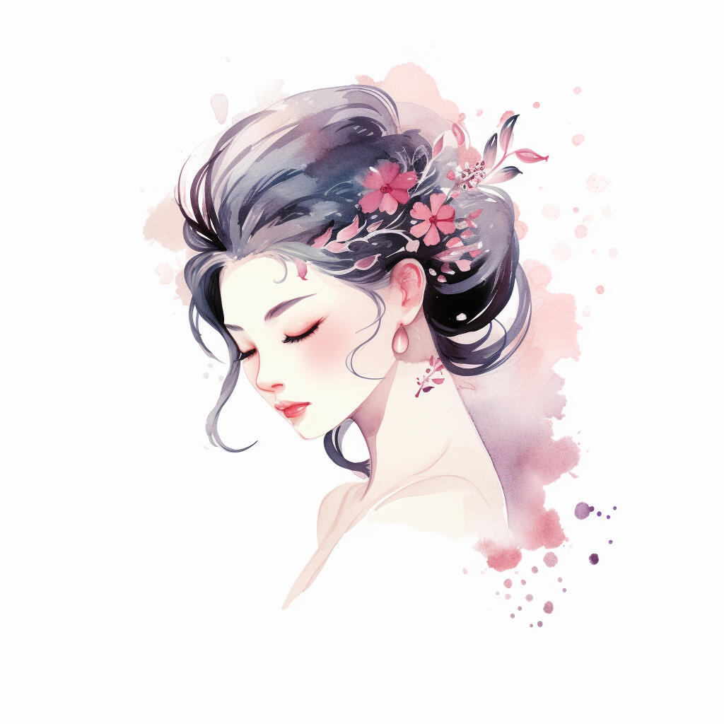 Yumesois_du_visage_beauty_salonwomen_in_profile_in_japanese