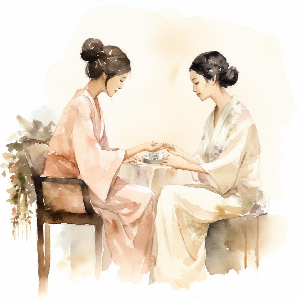 Yume_soins_esthetiques_manicure_profile_of_a_woman_getting_a_manicure_from_an_other_woman